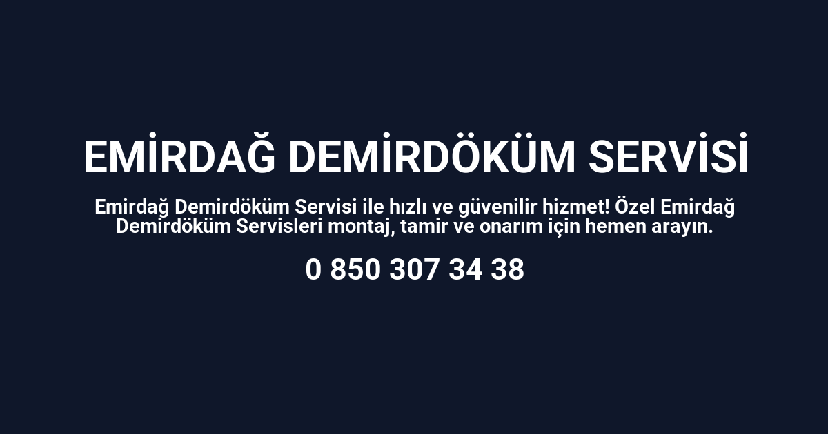 Emirdağ Demirdöküm Servisi